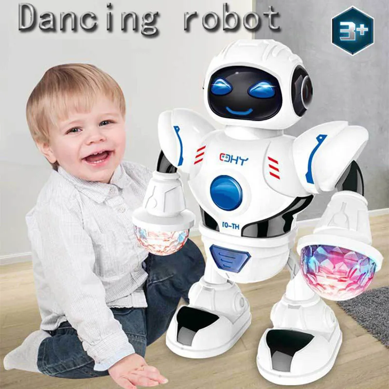 2022 Copii Dans Robot Jucarii Rotative Lumini de Muzică Electronică Cântând Jucării Robot pentru Copii Cadou de Ziua de nastere Imagine 0