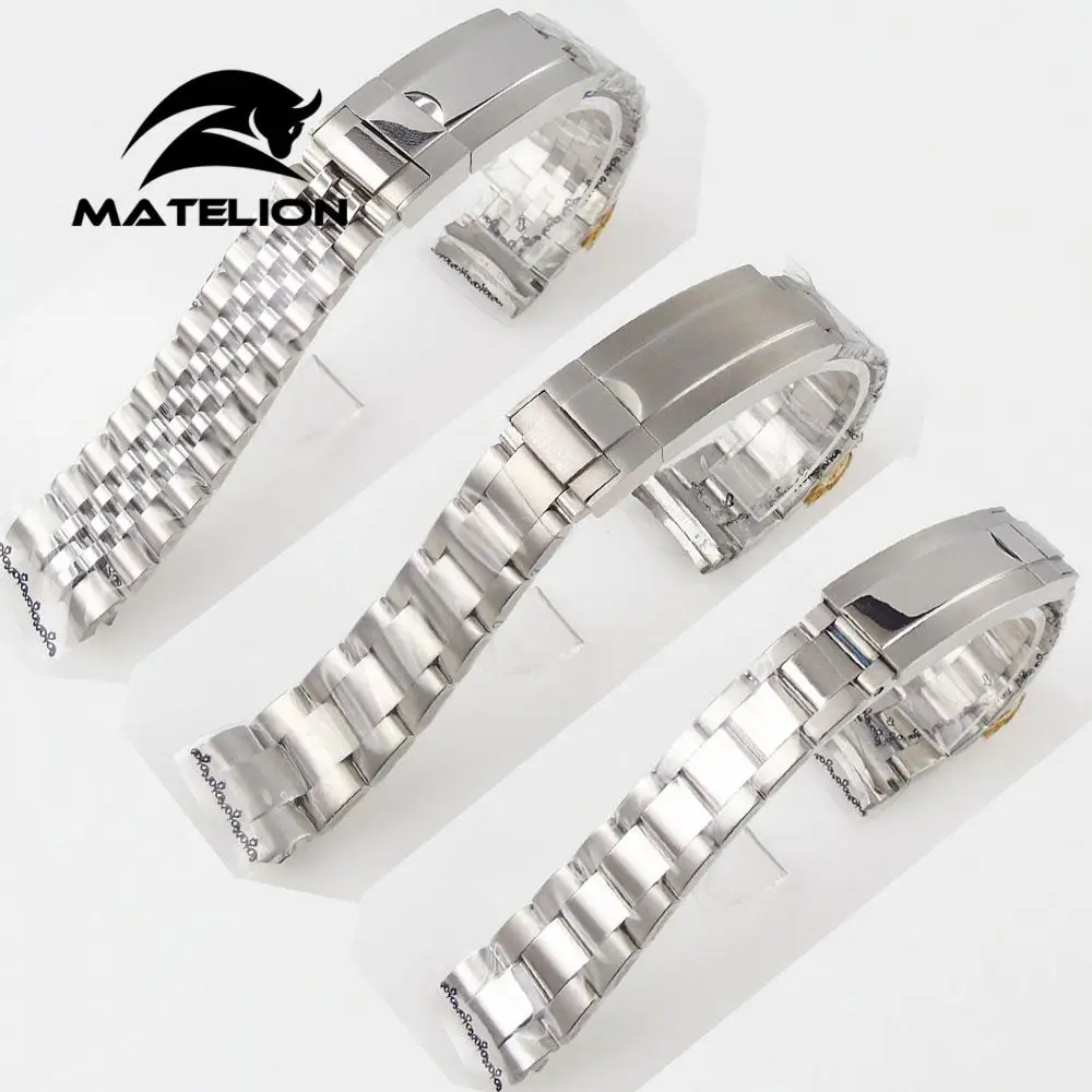 20mm Oyster Jubilee Stil Curea de Ceas Watchband Brushed/Polished Brățară din Oțel Inoxidabil Piese de Schimb se potrivesc 40MM SUB caz Imagine 0