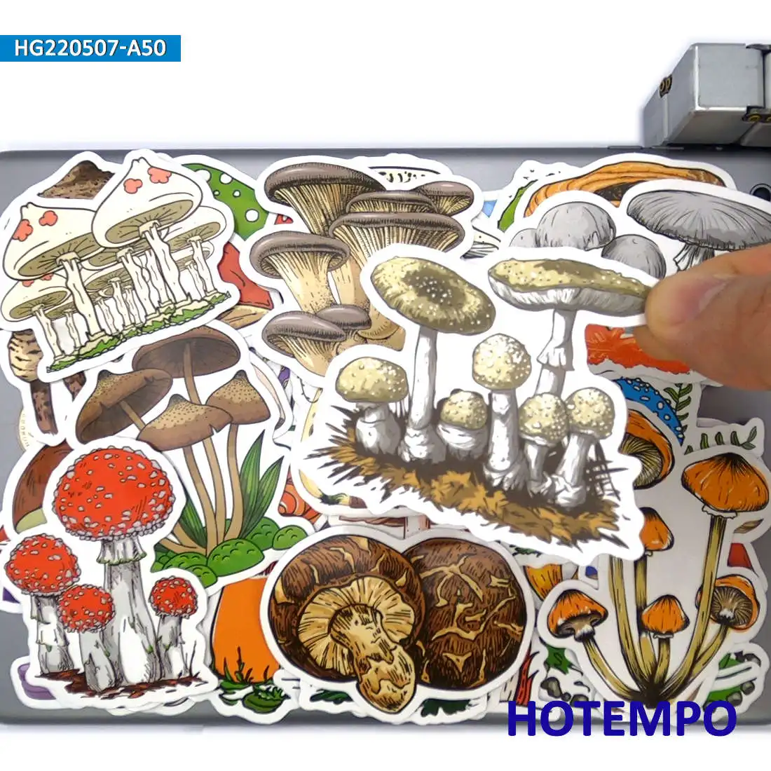 50pcs Drăguț Colorate Ciuperci Ciuperca Desene Graffiti Autocolant pentru Copii Jucării Telefon Laptop Album Chitara Skateboard Autocolante Auto Imagine 0