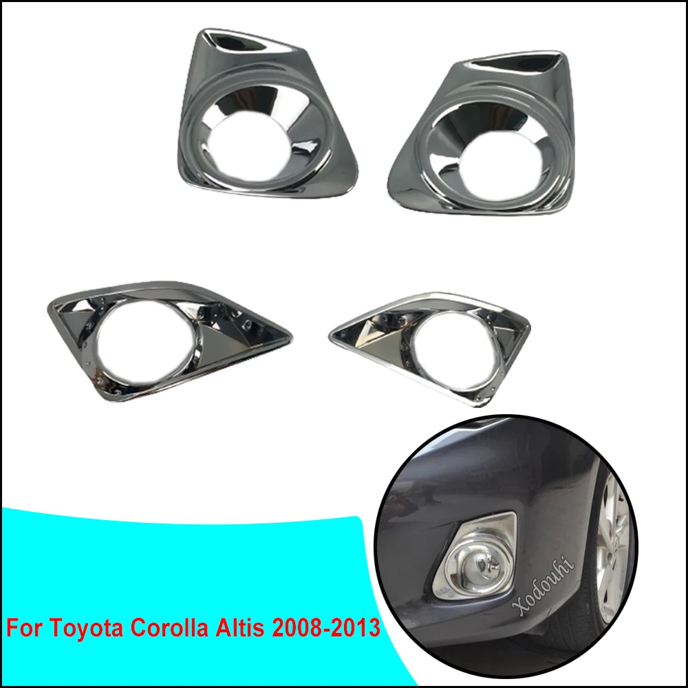 Auto Styling Acoperi ABS Cromat Lampa de Ceață Față Lumina de Echipare Cadru Stick Parte Pentru Toyota Corolla Altis 2008 2009 2010 2011 2012 2013 Imagine 0