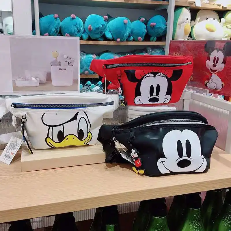 Disney ' s new Mickey bărbați și femei curea sac Mickey Mouse geantă de umăr piept geanta băieți fete geantă de mână Imagine 0