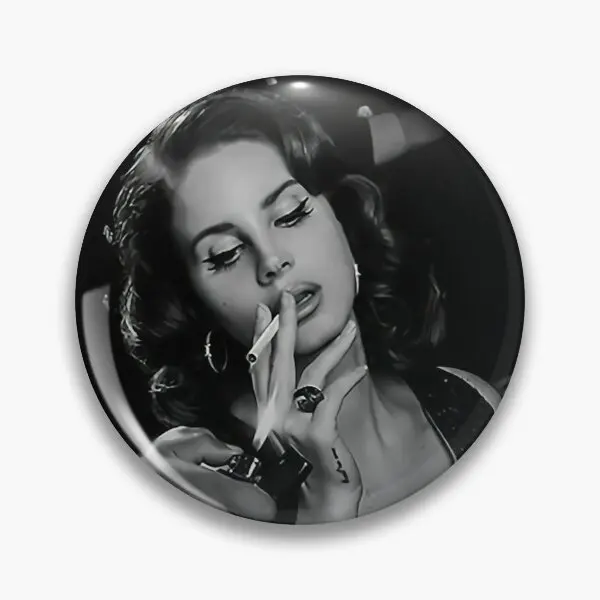 Frumusețea Lana Del Nefumători Personalizabil Moale Butonul Pin Amuzant Decor Creativ Pălărie Haine Desene Animate Drăguț Insigna Guler Femei Din Metal Imagine 0