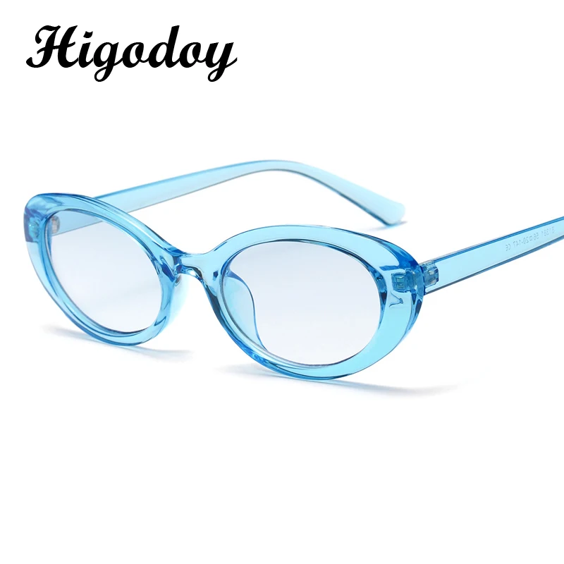 Higodoy Retro Oval ochelari de Soare Femei Barbati de Lux Ochelari de Soare pentru Femei din material Plastic Clasic de Ochelari de Epocă ochelari de soare de Designer de Moda Imagine 0