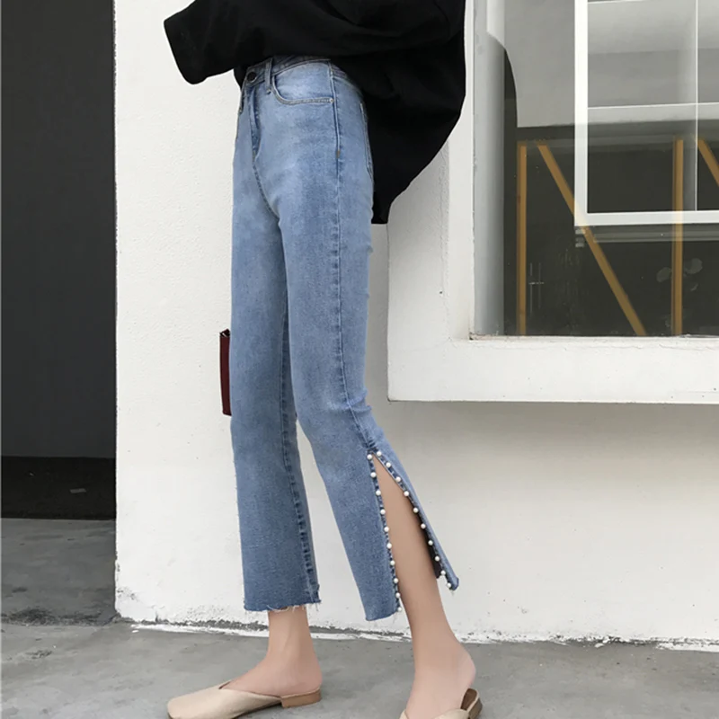 Ieftine en-gros 2019 nouă Primăvară Vară Toamnă Fierbinte de vânzare de moda pentru femei casual Pantaloni din Denim BW59 Imagine 0