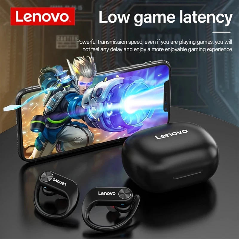 Lenovo LP7 TWS Casti Bluetooth Sport Wireless rezistent la apa Căști de Anulare a Zgomotului Muzica Pavilioane Gamer Cârlig Căști Imagine 0