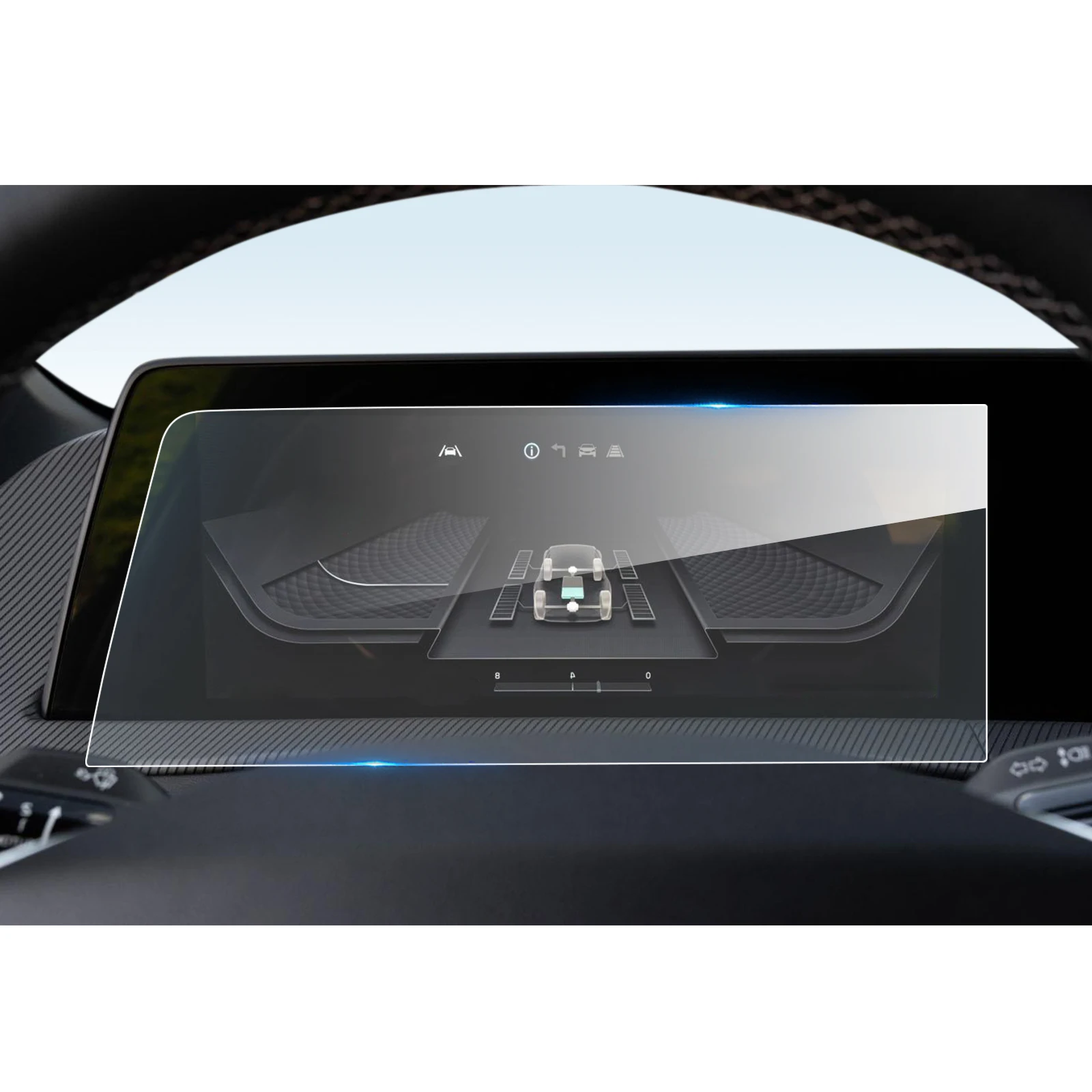 LFOTPP Pentru EV6 12.3 Inch 2021 2022 Auto LCD de Afișare Instrument Temperat Pahar Ecran Protector Auto Accesorii de Interior Imagine 0