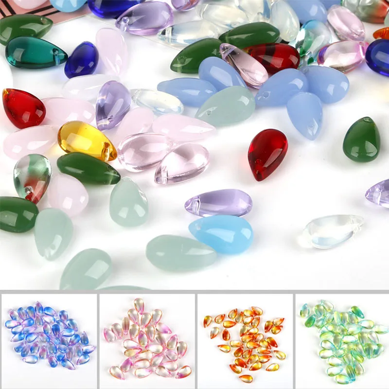Moda 10buc/punga Waterdrop Pandantive Sticlă cehă Margele de Cristal Cercei Colier Bijuterii Accesorii DIY Imagine 0