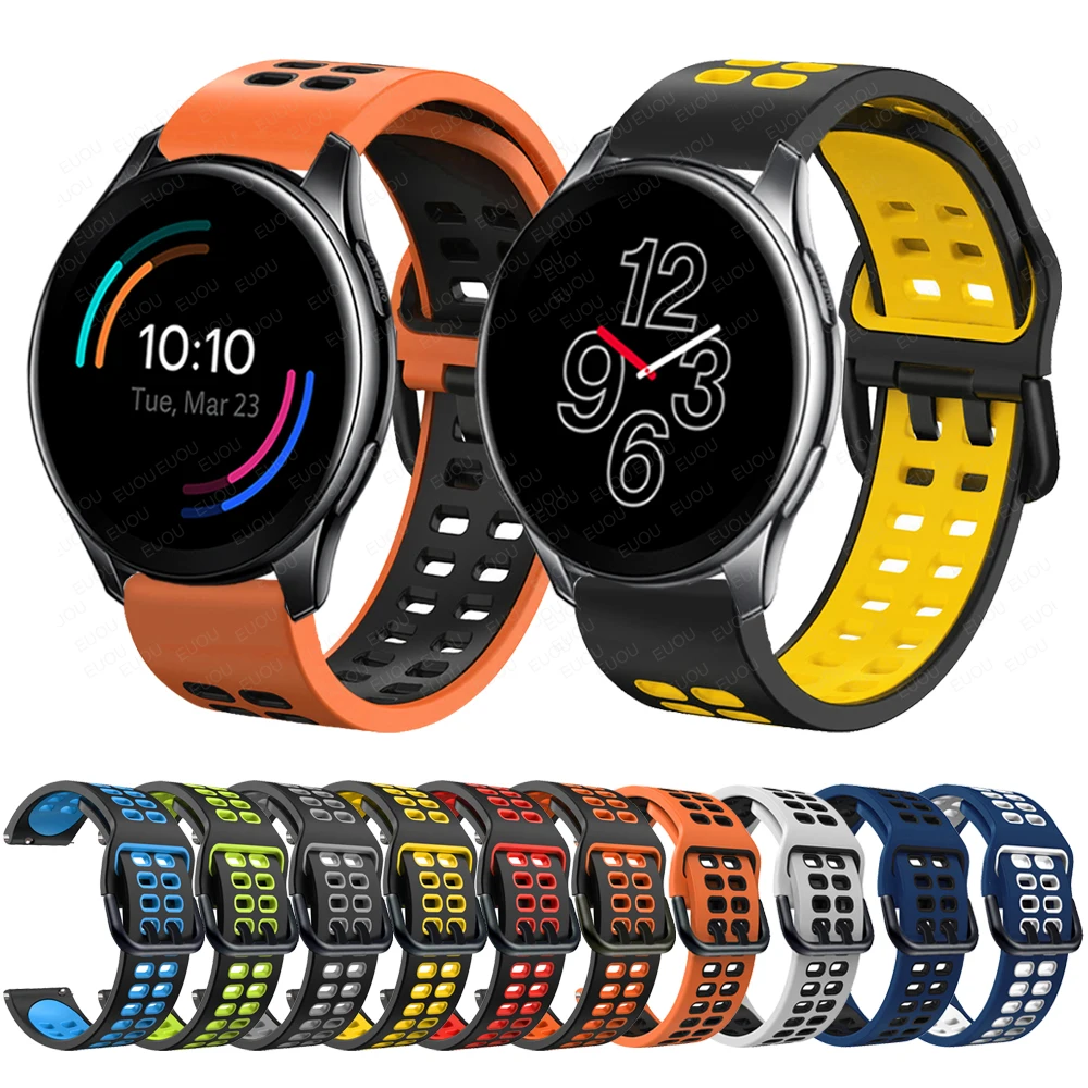 Noi Easyfit Sport, Curea Silicon Compatibila cu Oneplus Ceas Smartwatch Trupa One plus Watchband Brățară Accesorii Imagine 0