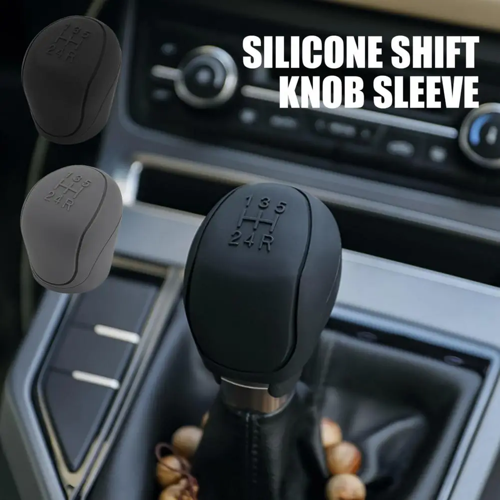 Premium Frână Mâner 6 Culori Universal Silicon Auto Gear Shift Knob Acoperire Eco-friendly Portabil Butonul de Schimbare a Acoperi Imagine 0