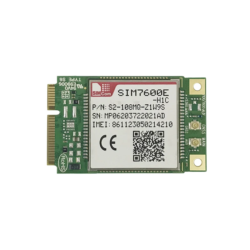 SIMCOM SIM7600E-H1C MINIPCIE original modulul 4G LTE Cat4 PCIE modulul B1 B3 B7 B8 B20 GNSS GPS, GLONASS, BeiDou compatibil SIM7600 Imagine 0