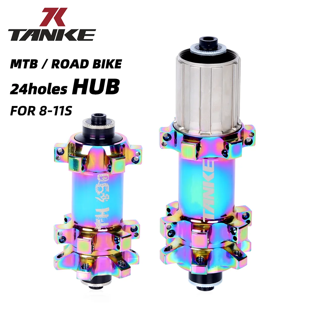 TANKE MTB Bike Hub quick release 24 de găuri Rulment Hub-uri 100 135 de Biciclete Fata Spate Hub-uri Imagine 0