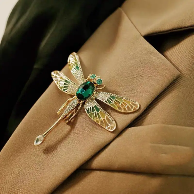 Vintage Libelula de Lux Broșe pentru Femei de Insecte Mari Broșă Pin Moda Rochie Haina Accesorii Bijuterii Drăguț Imagine 0