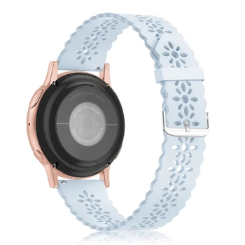 20MM 22MM Prune Vestei Gol Afară de Proiectare Curea Silicon pentru Samsung Galaxy Active 2 Smart Watchband pentru Galaxy Watch 4 classic 4