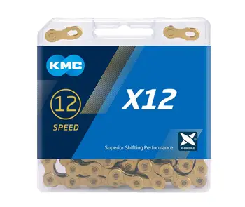 KMC X12 12/24 viteza 126L MTB Drum de Munte Biciclete Lanț de Bicicletă 12s Lanț de Aur/Argint