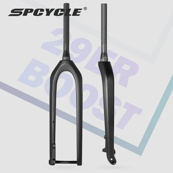 Spcycle 29er Carbon MTB Furca Bicicleta de Munte Rigid Furci Frontale 15x110mm Stimula 1-1/8