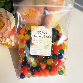150pcs 30-50mm Perle în Formă de orbiz Cristal Solului Crește Magic Jelly Ball Hidrogel Margele de Apă de Flori de Plante Cultiva Noroi Decor Acasă