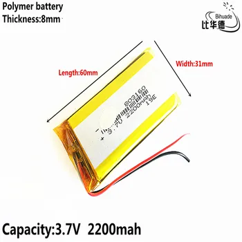 Litru de energie baterie 3.7 V,2200mAH 803160 803060 Polimer litiu-ion / Li-ion pentru tablet pc-ul BĂNCII,GPS,mp3,mp4