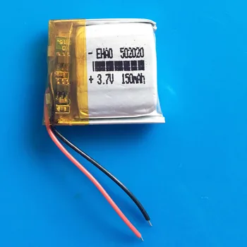 3.7 V 150mAh 502020 Litiu-Polimer Lipo baterie reîncărcabilă de alimentare pentru MP3 GPS difuzor bluetooth setul cu cască bluetooth camera