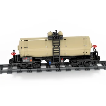 Autorizat MOC-81220 355PCS Blocuri MOC Modelat Locomotiva Patru Osii Petrolier Set - Licențiat Și Proiectat De Langemat