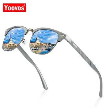 Yoovos 2021 Polarizate de Epocă pentru Bărbați ochelari de Soare de Designer de Brand Clasic de ochelari de Soare de Cumpărături UV400 Moda Oculos De Sol Feminino