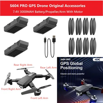 S604 Pro GPS RC Drone Accesorii S604 Pro 7.4 V 3000mAh Baterie/Elice S604 pro Drone Baterie Palele Elicei Arm Motor Jucarii