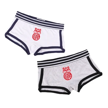 Noroc Tigru Lenjerie de corp pentru Femei Fetele Norocoase Chilotei Sexy Boy Shorts pentru Femei Lenjerie de corp din Bumbac pantaloni Scurți Confortabil