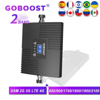 GOBOOST Dual Band Repetor de Semnal 2G 3G GSM 900 1800 2100 Celulare Amplificator CDMA 850 LTE 4G 1700 1900 MHz Telefon Mobil Rapel B3