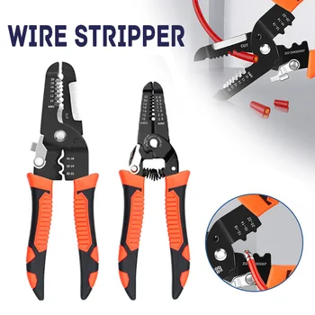 185mm Stripping Sertizare Clește de Sârmă Stripteuză Multi-Funcțional Inel Crimpper Electrician Peeling Cablu de Rețea Stripteuză Instrumente