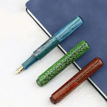 Mini Rășină Stilou cu Peniță F 0,5 mm Portabil de Palmier Scurt Stilou de Călătorie Stilou cu Cerneală de Scris Școală Papetărie de Birou, Set Cadou