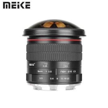Meike 8mm f3.5 unghi Larg de focalizare manuală obiectiv fisheye full-frame, APS-C de la Nikon F Mount D7500 D7200 D7100 D500 D3500 D3400 D5600