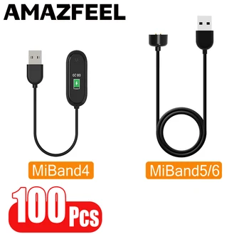 100 Buc/Pachet Cablu Pentru Mi Band 4 5 6 Încărcător Cablu USB Cablu de Încărcare Pentru MiBand 4 5 Încărcător Miband 6 Smart band Accesorii