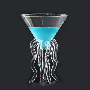 Caracatita Pahar de Cocktail Meduze Transparente de Sticlă Ceașcă Suc de Sticlă 4X7A