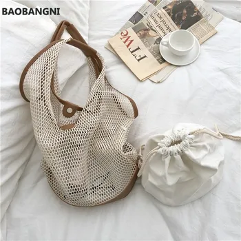 Noua moda casual geanta de umar portabil sac găleată temperament vara portabil sac net
