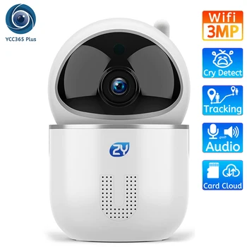 FHD 1536P Smart Home Secur Wifi Camera Auto Tracking Camera IP Card de Stocare Cloud Audio Baby Monitor de Supraveghere Video Wireless