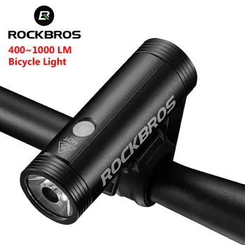 ROCKBROS Biciclete Față de Lumină Bicicleta Lanterna 1000LM Biciclete Faruri 4800mAh LED-uri USB Reîncărcabilă Lampă pentru MTB Drum Accesoriu