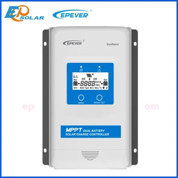 Epever Noi 30A 20A 10A două Baterii MPPT Controler Solar DuoRacer Baterie Regulator de 12V/24V cu RS485 DR3210N DR2210N DR1206N