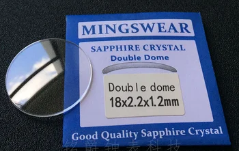 1.2 mm Grosime 28~37mm Dublu Dom Concavă Transparent Safir Ceas Cristal