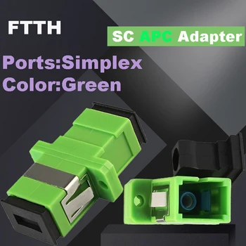 FASO 50-500PCS SC APC Adaptor Singur Modul Simplex Adaptor de Fibra Optica Fibra Optica Cuplaj SC APC Fibre Flansa Conector SC