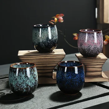 Ceramică chinezească Ceașcă de Ceai Kung Fu Ceașcă de Ceai de Portelan Set de Ceai Cald de Mână Cana Cadou 1 Pachet WJ10219