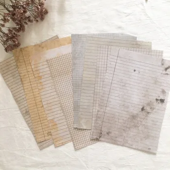 8Sheets/lot A5 Retro Jurnal etichete de Hârtie Pentru Scrapbooking Origami Hârtie de Artă de Hârtie de Fundal Papetarie Cadouri