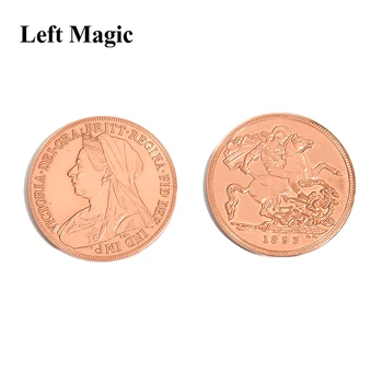 Regina Victoria Monedă Antică (Cupru,Diametrul de 3,8 cm) Trucuri de Magie Magician Accesorii de Aproape Iluzie Prop Apar Dispar Monedă Magie