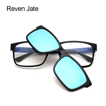 Reven Jate Reven Ochelari Optice, Ochelari de Urltra-Lumina TR90 Ochelari Cadru cu Polarizati Clip-on Umbrele de soare pentru Bărbați și Femei