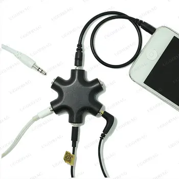 3.5 mm pentru Căști Audio Splitter 1 Masculin 1 2 3 4 5 Cablu de sex Feminin 5 Mod de Port Aux Sunetul Muzicii Cabluri de Ieșire pentru Căști Stereo de Extensie