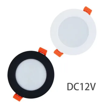 DC 12V LED downlight 3W 5W 7W 9W 12W încorporate LED lampă de plafon lumina reflectoarelor ultra-subțire corp de iluminat circular de iluminat decorative