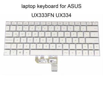 Lumina de fundal Tastatură UX333 pentru ASUS Zenbook 13 UX334 LA latină alb Laptop tastaturi cu Șurub Post 0KNB0 162GLA00 noi