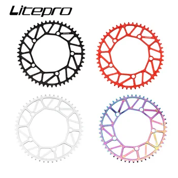 Litepro Pliere Biciclete Dinte Foaia Pozitiv Negativ Dinte 46/48/50/52/56/58T Angrenaj BMX Biciclete Colorate Angrenajul 130BCD