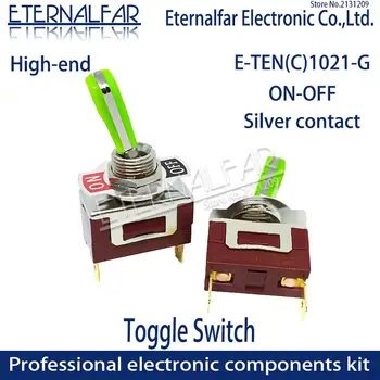 12MM E-TEN1021 Calitate High-end de Argint de Contact SPST 15A 250V AC ON-OFF 2Pin Reset Rocker Comutare Comutator rezistent la apa