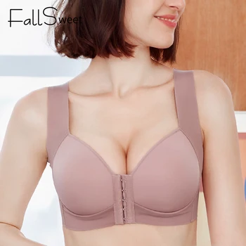 FallSweet Față de Închidere Sutiene pentru Femei Plus Dimensiune Lenjerie de corp fără Sudură Push-Up Sutien Top Vesta Sexy Sutien