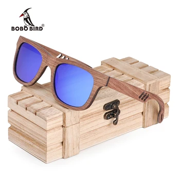 BOBO PASĂRE de Lemn Bărbați ochelari de Soare pentru Femei brand de Lux din lemn Ochelari de Soare Moda Doamnelor W-hAG029
