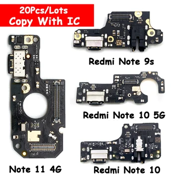 20buc/Lot Nou USB Port de Încărcare Conector Bord Flex Cablu Cu Micro Pentru Xiaomi Redmi Nota 11 10 10 9 9 Pro 5G Portul de Încărcare